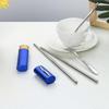 Portable Folding Travel Dinnerware Set Stainless Steel Tableware Campi
