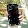 Phone Case: 2D flat, fits iPhone 18, 17, 16, 15, 14, 13, 12 Pro protective case, neon three colors, perfect Christmas and Halloween holiday gift