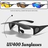 Neutral Fashion Flip-Up Uv400 Sunglasses Outdoor Sports Cycling Driving Glasses  Fashionable High-End Eye Protection Sunglasses