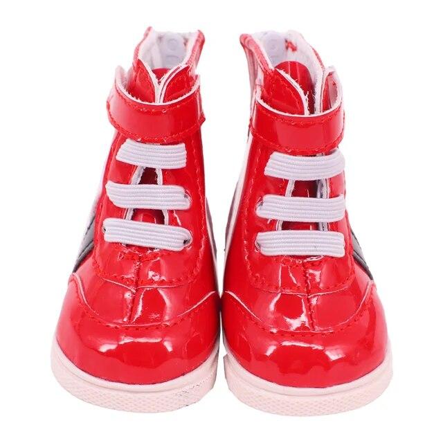 Doll Shoes Boots Handmade Plush Boots 7cm Shoes for 18 Inch American 43cm Baby Born Doll Accessories
