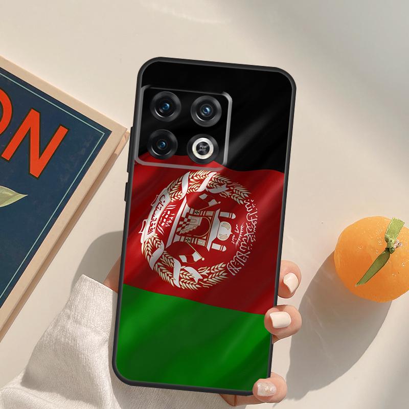 Flag of Afghanistan Case For OnePlus 13T 10T 10R 12R 13R 15 13 12 11 10 9 Pro Nord CE 5 2 3 4 Lite N20 N30 Cover