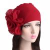 Stretchy Headscarf Beanie Turban Hair Loss Wrap Flower Size Hat Muslim Hijab Elastic Chemo Cap