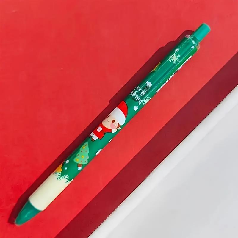 15/30 Stück Weihnachten 0,5 mm Gelschreiber, Schneemann Rentier Weihnachtsmann Aufdruck Dekorativ Büro Schule Klick-Typ Unterschrift Schreiben Geschenk