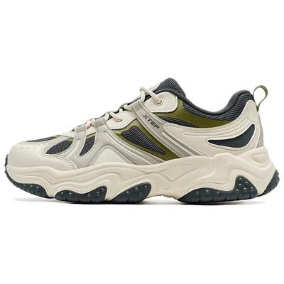 Volcano 2.0 Fabric Synthetic Leather Comfortable Fashion Durable Lightweight Low-Top Dad Shoes Men Sneaker Beige Black 975319320015-7
