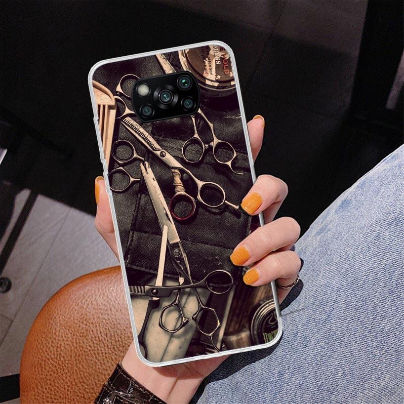 Hair Stylist Scissors Brush Phone Case For Xiaomi Poco X7 X6 X5 Pro F7 Ultra Redmi 15C 15 13C 13 12C 12 10 10A 10C 9 9A 9C 9T Co