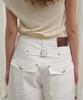 MARROT Curved Cotton Pants_White