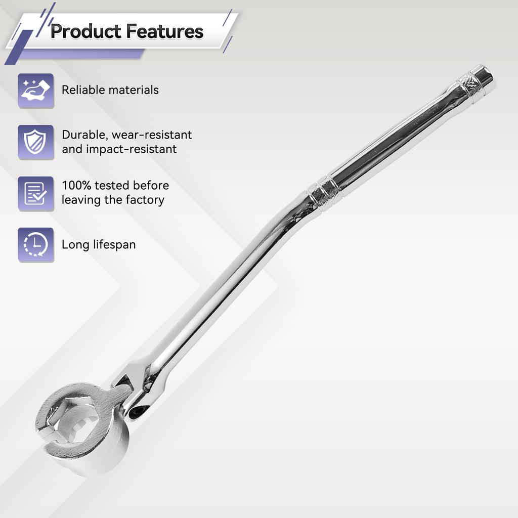 Steckschlüssel für Sauerstoffsensoren, 22 mm, professionelles Werkstattwerkzeug, robust, einfach zu installieren, universeller, flexibler Kopf für Autobefestigungen