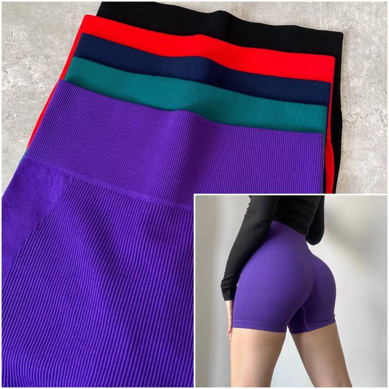 Hip Raise High Waist Exercise Shorts Women's Fitness Shorts Peach Hip Slimming No Embarrassment Yoga Pants Running 2025