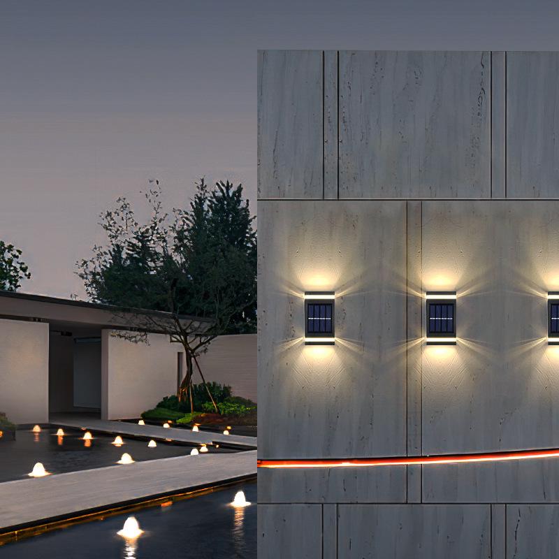 Waterproof Solar Wall Light for Outdoor Courtyard, Villa, Terrace, Garden, and Fence