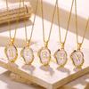 26 Letter Irregular Pendant Ladies 18K Gold-plated Letter Necklace Dating Birthday Gift