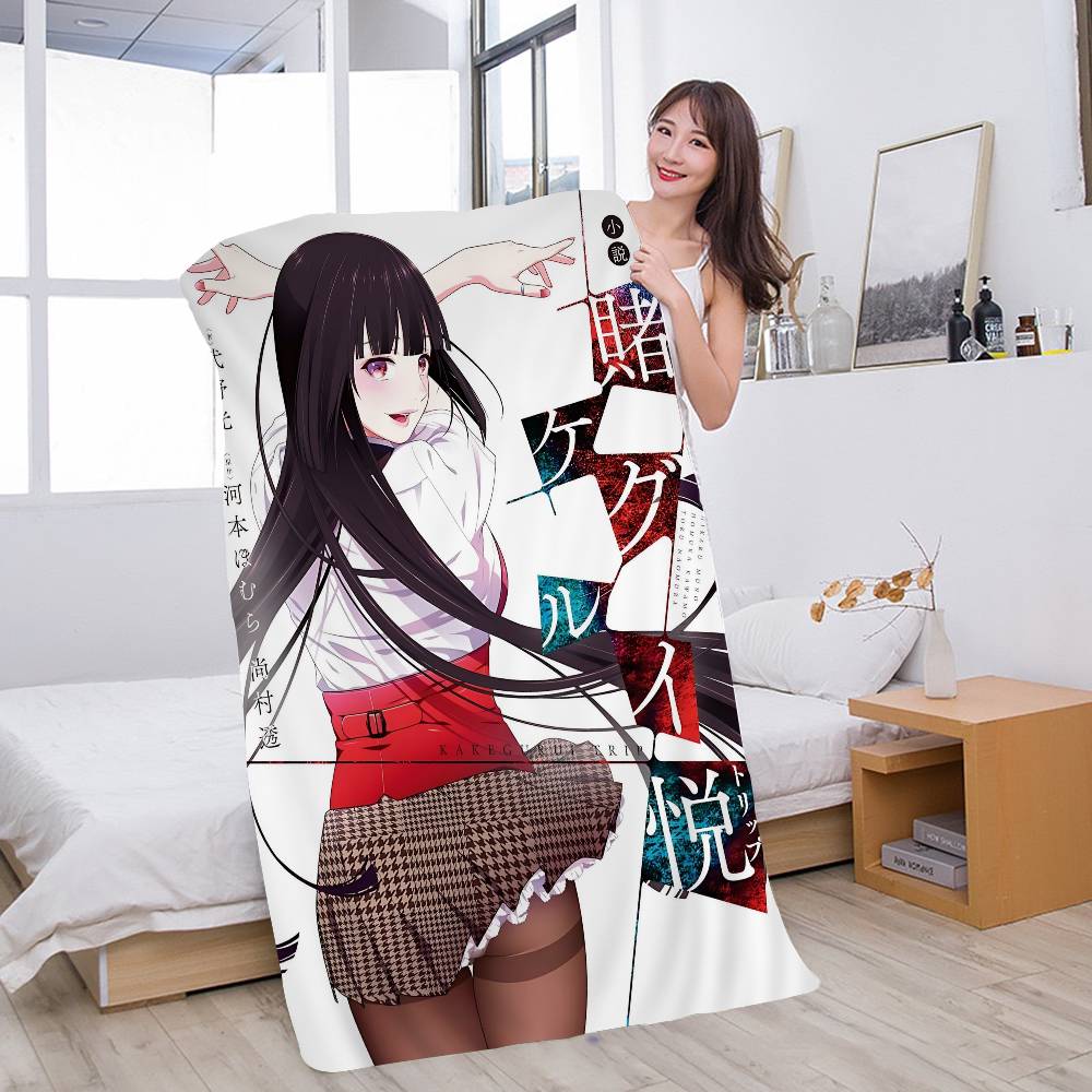 Cartoon Anime K-KakeguruiS Microfiber Blanket Quick Drying Beach Towels Oversized Printing Super Absorbent Pool Towel Blanket