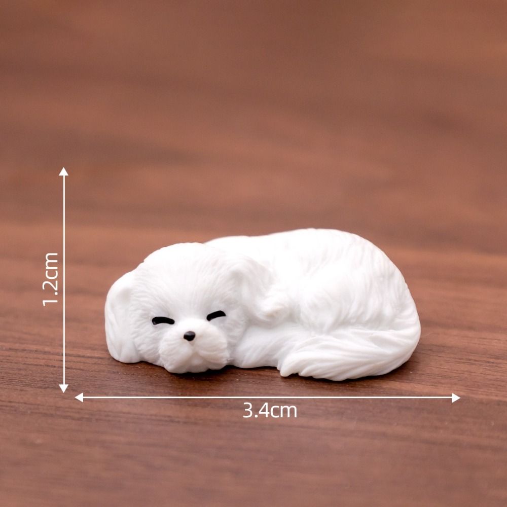 DIY Crafts Cartoon Puppy Statue Cute Mini Animals Figurine New Miniature Dog Figurines