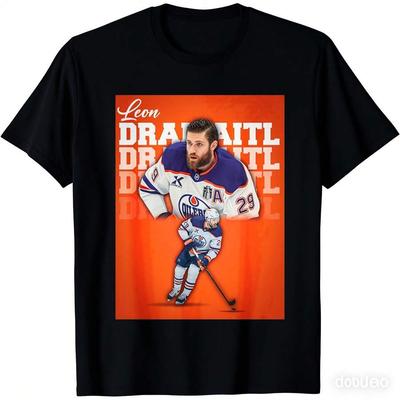 Edmonton Hockey Fan Retro T-Shirt - Oversized LD 29 With Edmontonm Print, Casual Sports Tee For Year