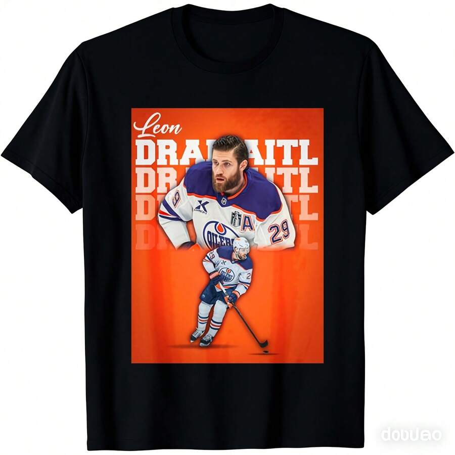 

Edmonton Hockey Fan Retro T-Shirt - Oversized LD 29 With Edmontonm Print, Casual Sports Tee For Year S разноцветный