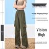 Women's Quick-Dry Ice Silk Wide-Leg Cargo Hiking Pants