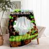 Minecraft Print Blanket - Soft & Comfortable, for Bedroom, Travel, Sofa, Home Decoration - Birthday Christmas Gift for Friend