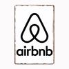 Vintage Airbnb Logo 1 Metallskilt Plakat Veggdekor Kino Stue Veggmaleri Morsomt Blikkskilt Kjøkken Soverom Kafé Bar Pub Stue