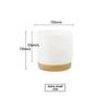 Automatic Water-Absorbing Lazy Ceramic-Like Plastic Flower Pot Round Double-Layer Succulent Green Radish Green Plant Special Pot