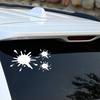 Autocollant de Fenêtre Éclaboussure de Peinture de Voiture Autocollant Réfléchissant Imperméable Décoration Extérieure Universelle pour la Sécurité du Véhicule
