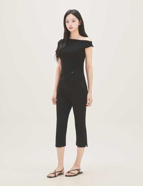 ROEM Twisted Cap Sleeve Pullover Rmkag38R12
