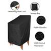 1Pcs Single Chair Garden Chair Cover 210D Polyester Cloth Outdoor Dustproof Cover Waterproof Stacking Chair Protector