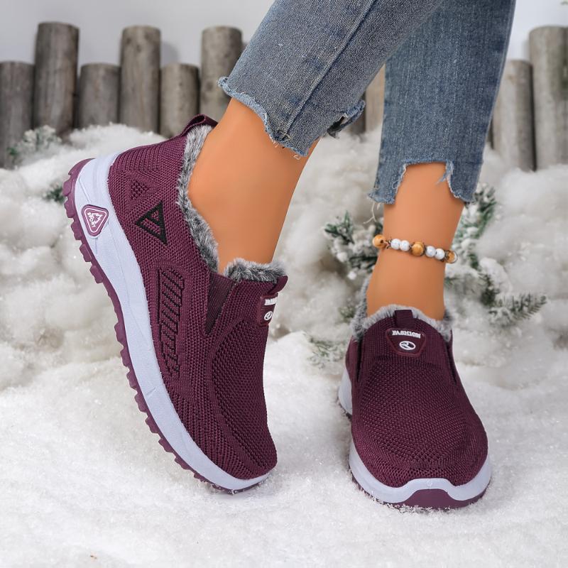 Women's Winter Snow Boots Thickened Fleece-Lined Warmth Comfortable Casual Shoes for Cold Weather, Winter Boots