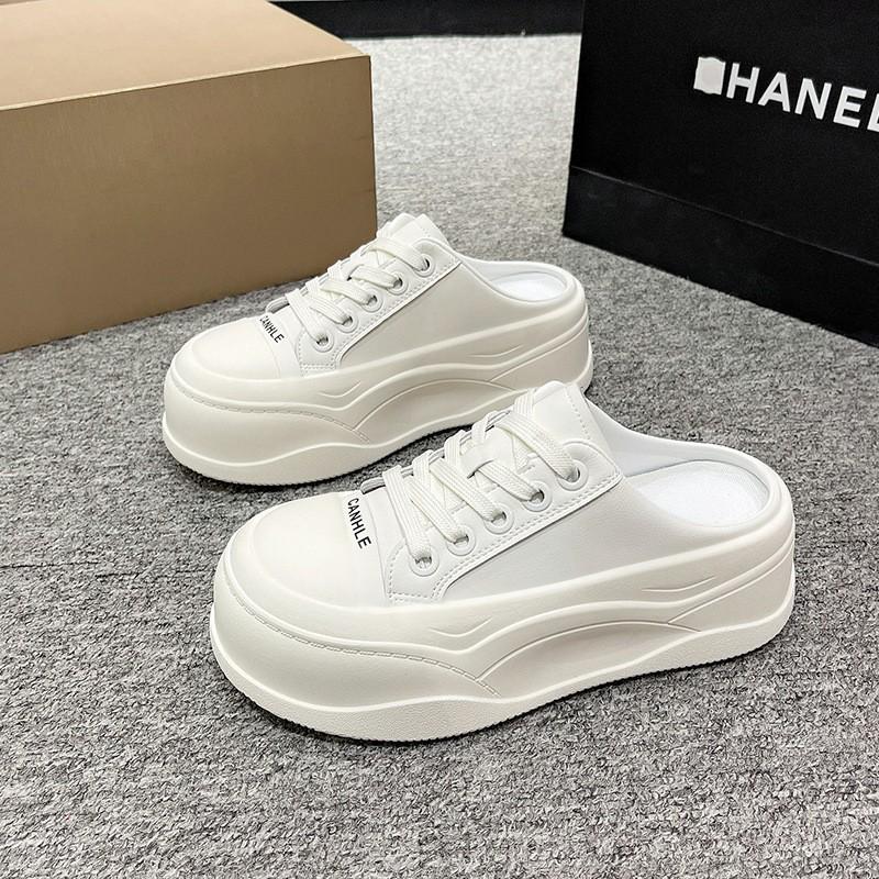 Modische Damen Plateau Freizeitschuhe 2025 Frühling Herbst Neu Höhensteigerung Outdoor Rutschfest Flache Schuhe Mode Kreuzgebunden Halbschuhe