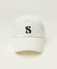 Seteo Small S Logo Corduroy Ball Cap Ivory