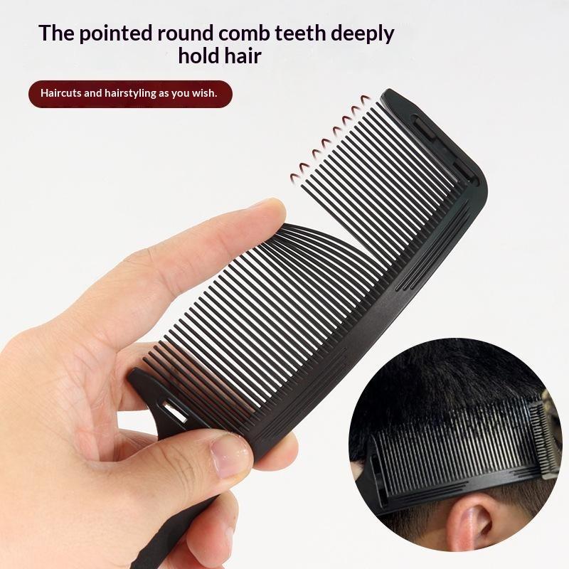 Barber Flat Top Haircut Comb Curved Hair Clipping Cutting Arced Comb Professional Hair Cutting Curved Positioning Comb