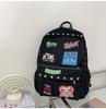 Schoolbag schoolbag punk rock subculture embroidery rivets student large capacity schoolbag y1k hottie personality backpack tide