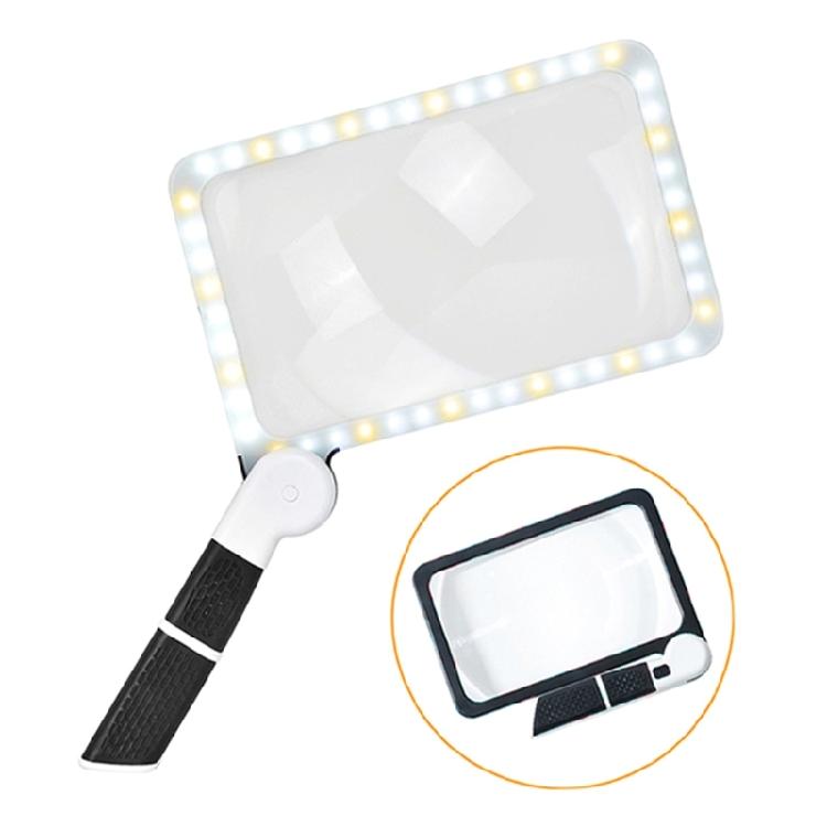 Magnifying Glass with Light Magnifier Foldable Handheld Magnifying Reading Gift