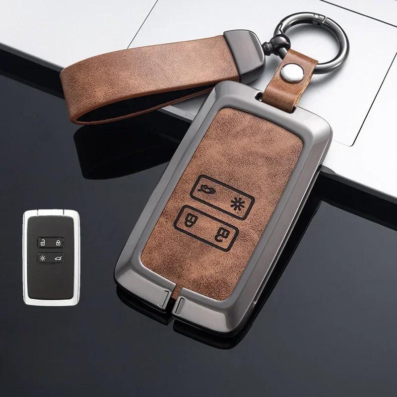 

Leather Car Key Cover for Renault Austral Kadjar Clio Megane Captur Arrana Kolaos Zoe Scenic Sandero Duster Logan Jogger