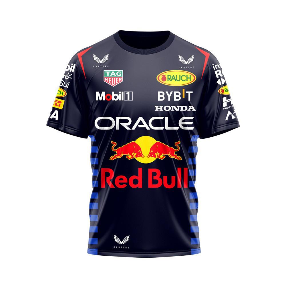 Red Bull Racing Team 3D Print T-Shirt Men Summer Short Sleeve Formula 1 Motorsport Sports Tee Casual Streetwear Top
