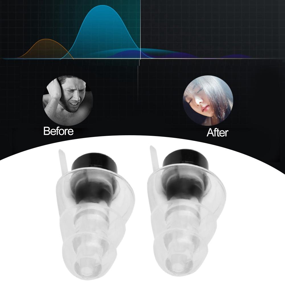 Anti noise Music Safe Ear Plugs High Fidelity Hearing Protection Black