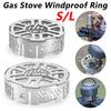 Mini Wind Shield Camping Stoves Windproof Ring S/L Stainless Steel Gas Picnic Cookers Outdoor Wind Deflectors Stove Windshield