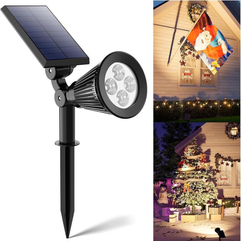 Nu Feng Solar 7-LED Warm Light Outdoor Spotlight