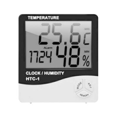 Digital LCD Thermometer Hygrometer Humidity Meter Room Indoor Temperature Clock