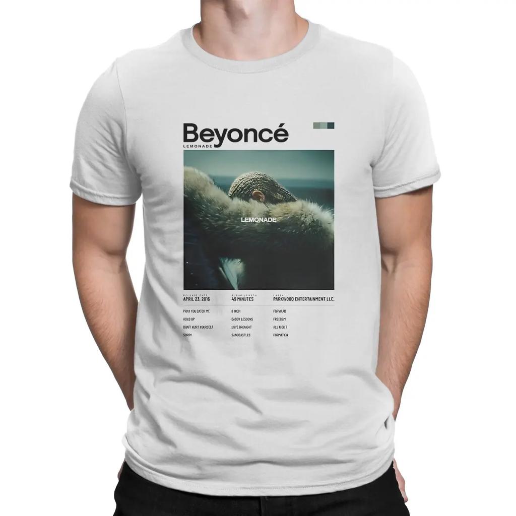 Beyonce Lemonade T-Shirts Men Beyonce Funny 100% Cotton Tees Round Collar Short Sleeve T Shirt Printing Tops