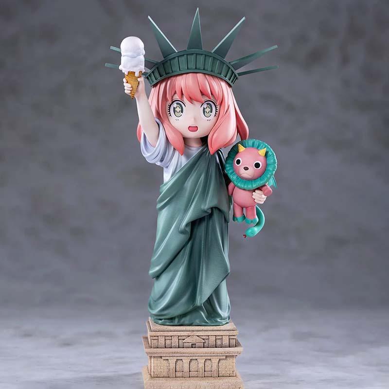 

Spy×Family Anya Forger Statue of Liberty Figure - 19cm Anime Action Model, Desktop Decor Collector Toy Gift for Fans 19cm no box