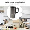 500ML Car Based Heating Stainless Steel Cup Kettle 12V Travel Coffee Heated Mug Enables To Drink Hot Water On Road