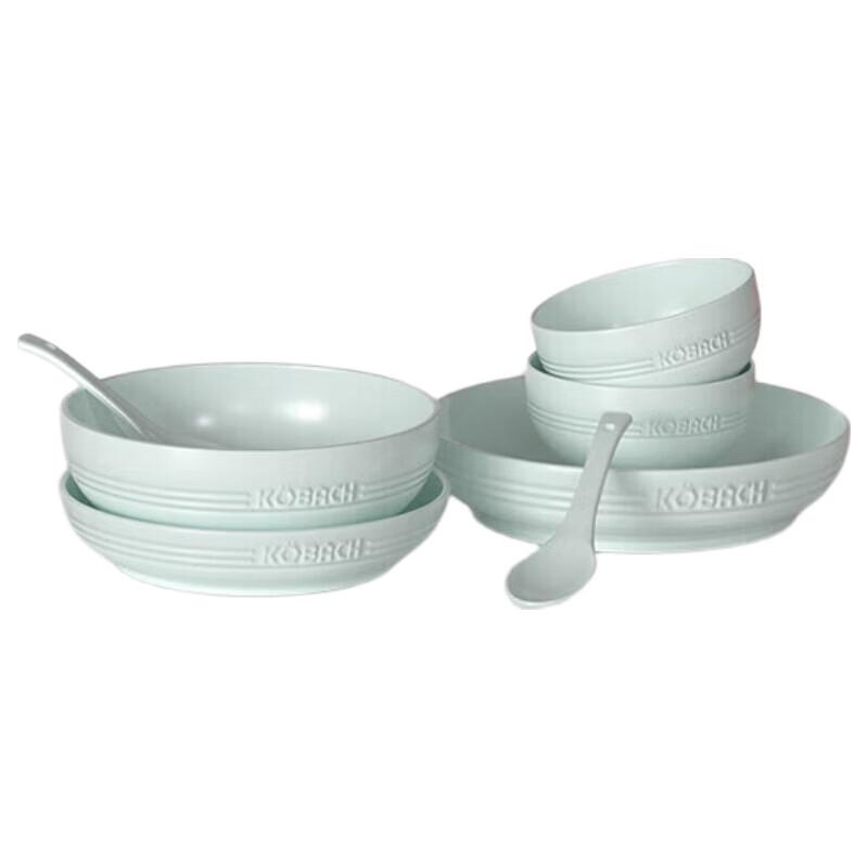 

KOBACH Japanese Celadon 7-Piece Dinnerware Set