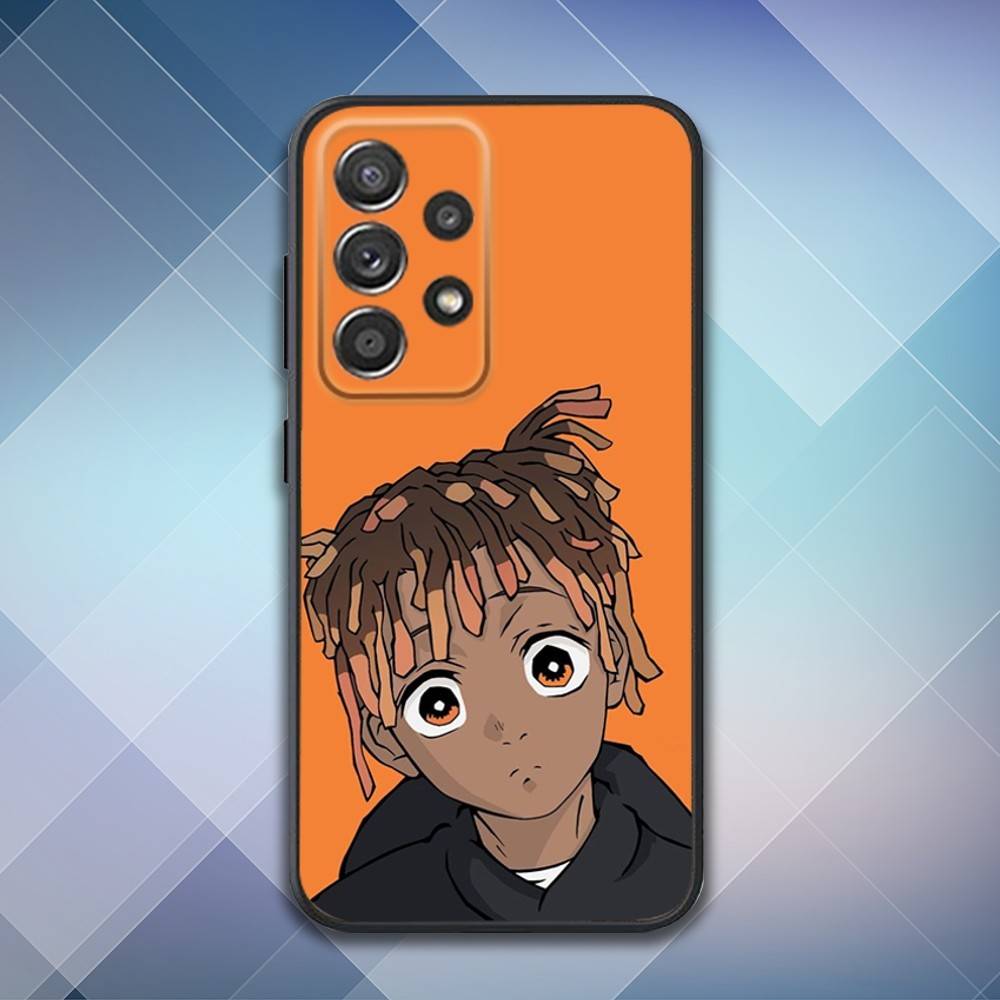 Rapper 999 J-Juice W-WRLD Phone Case For Samsung S25,S24,S21,S22,S23,S30,Ultra,S20,Plus,Fe,Lite,Note,10,9,5G Black Cover