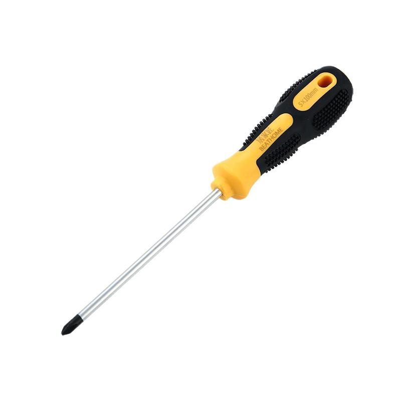Phillips Flathead Magnetic Screwdriver with Rubberized Non-Slip Grip for Industrial and Household Use