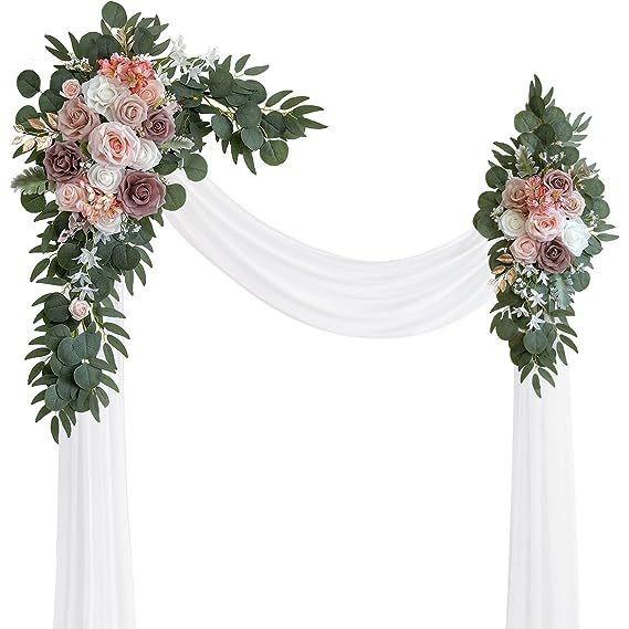 

Искусственная арка занавеска марля шифон имитация цветка из трех частей свадебное украшение для вечеринки поставка