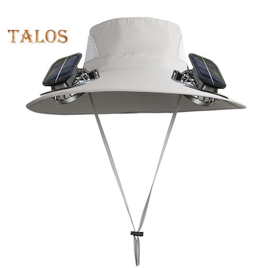 

Солнечная шляпа с вентилятором, защита от ультрафиолета UPF 50+, шляпа с 2 солнечными вентиляторами, перезаряжаемая от USB, дышащая, для мужчин и женщин, для летнего активного отдыха на природе, для рыбалки, с широкими полями светло-серый