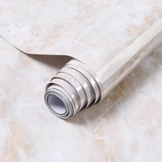 Waterproof Marble Vinyl Film Self Adhesive Wallpaper for Bathroom Kitchen Cupboard Countertops Contact Paper Home Decor Stickers