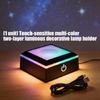 Crystals Lamp Base Featuring Touch Sensitive Dimmable LED for Atmospheres In Display and Decorative Use