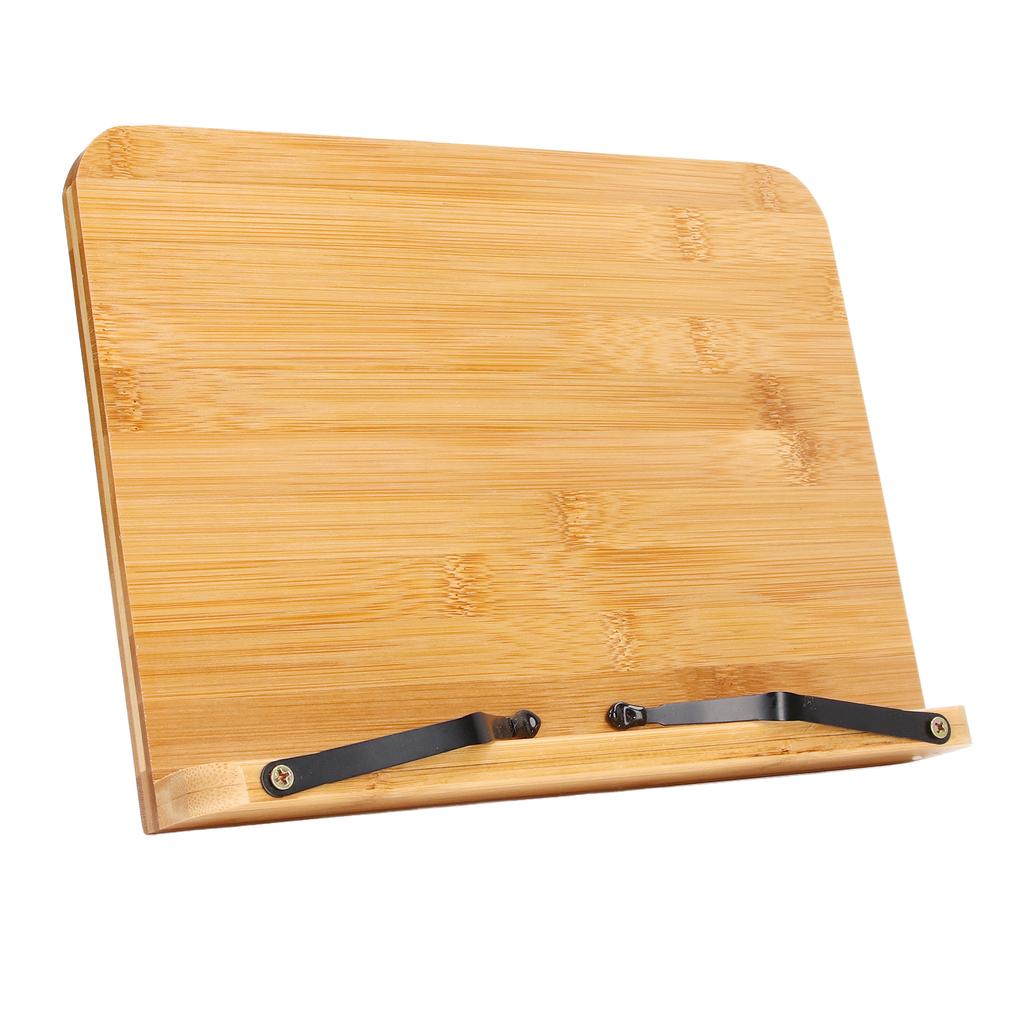 Bambus Buchständer Faltbarer Holz Kochbuchhalter mit 5 Winkelverstellungen für Tablet Lehrbuch Musik Dokument