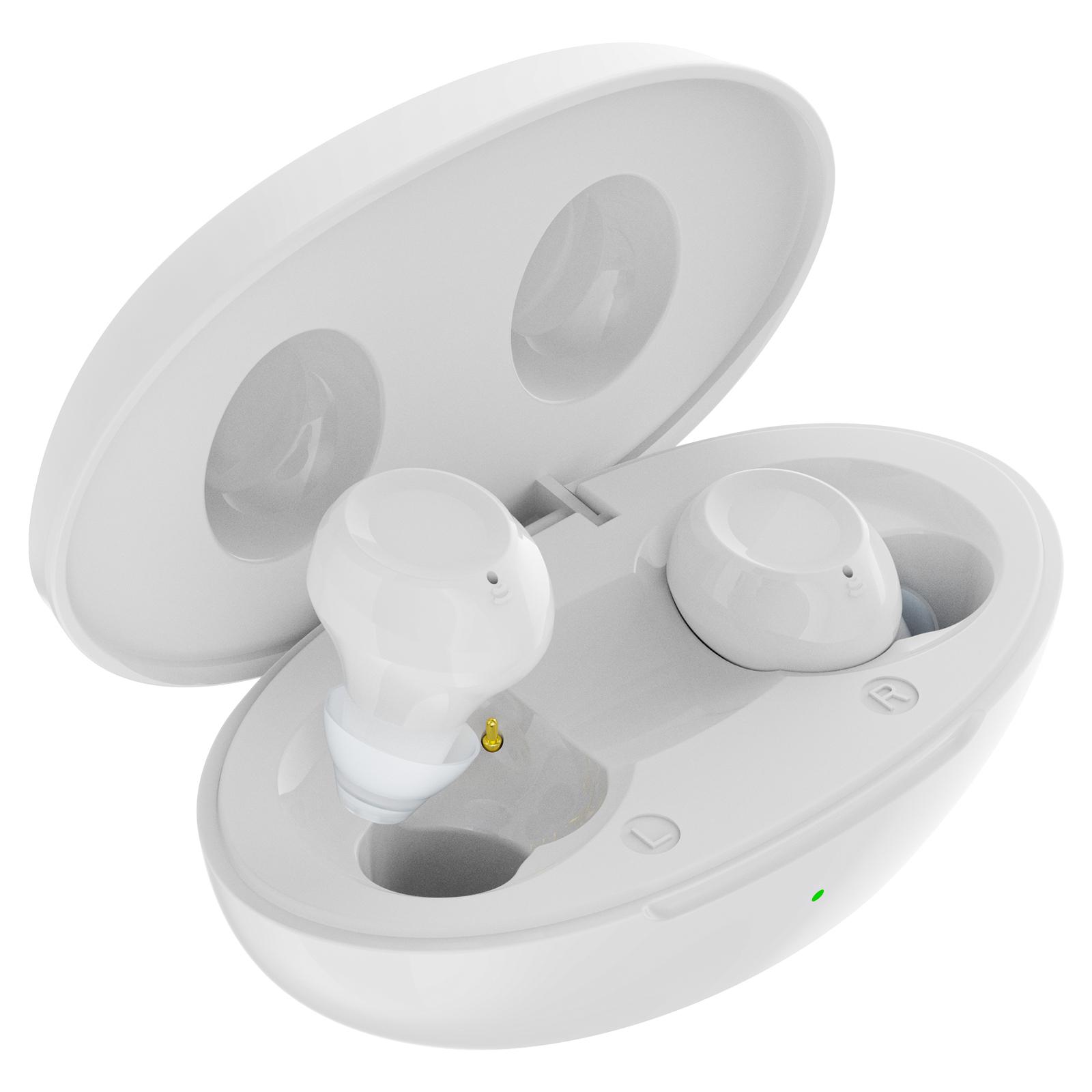 

Цифровой внутриканальный слуховой аппарат Z-22A с шумоподавлением и зарядным кейсом, усилитель звука для ушей, слышать White