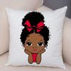 Cute Cartoon Girl Pillowcase Sofa Cushion Cover Home Children's Room Decoration